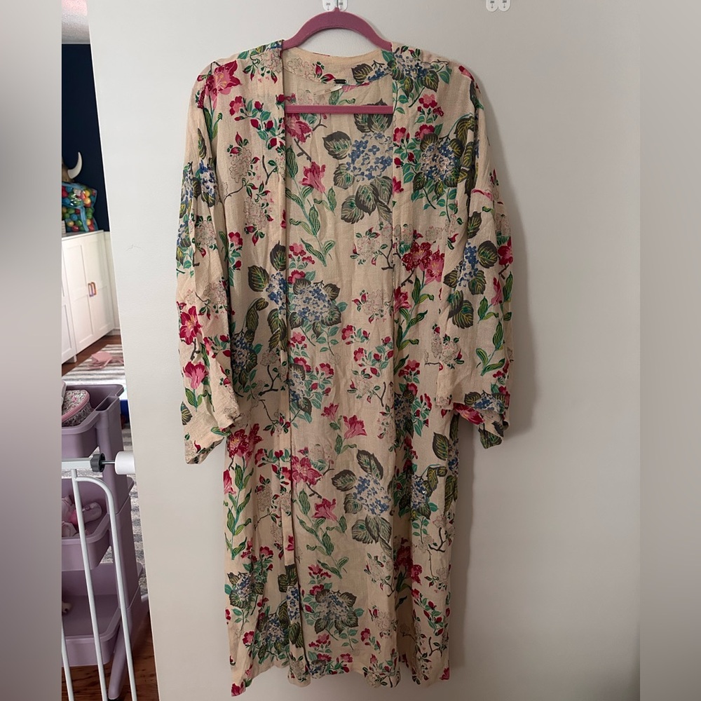 Free People Intimates • Floral Beaded Kimono Robe